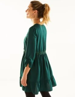 Tunique Dentelle Manches 7/8ème Unie -Femmes Vêtements Magasin 560637 C00 zoomx vue2