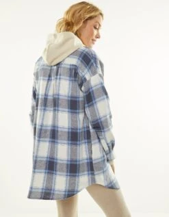 Veste Surchemise à Carreaux, Flanelle Gratté -Femmes Vêtements Magasin 560645 C02 zoomx vue7