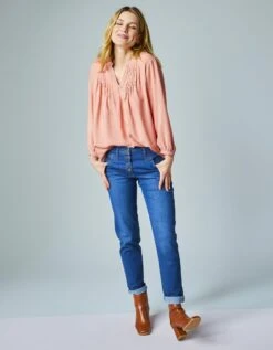 Blouse Manches Longues Détails Macramé 15 Blouse Manches Longues Détails Macramé -Femmes Vêtements Magasin 560649 C01 zoomx vue7