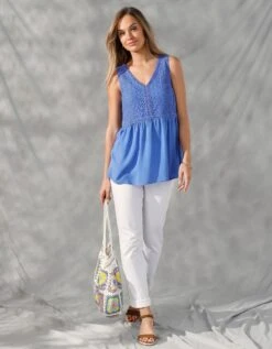 Top Macramé Sans Manches -Femmes Vêtements Magasin 560672 C02 zoomx vue4