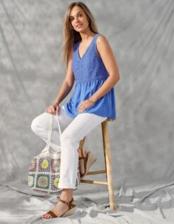 Top Macramé Sans Manches -Femmes Vêtements Magasin 560672 C02 zoomx vue5