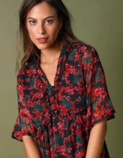 Tunique Voile Et Volants -Femmes Vêtements Magasin 560693 C01 zoomx vue2