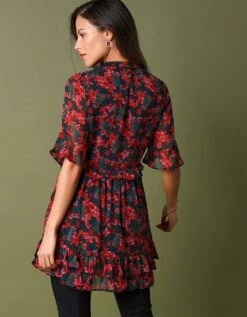 Tunique Voile Et Volants -Femmes Vêtements Magasin 560693 C01 zoomx vue3