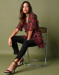 Tunique Voile Et Volants -Femmes Vêtements Magasin 560693 C01 zoomx vue4