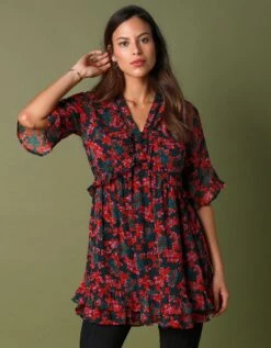 Tunique Voile Et Volants -Femmes Vêtements Magasin 560693 C01 zoomx vue5