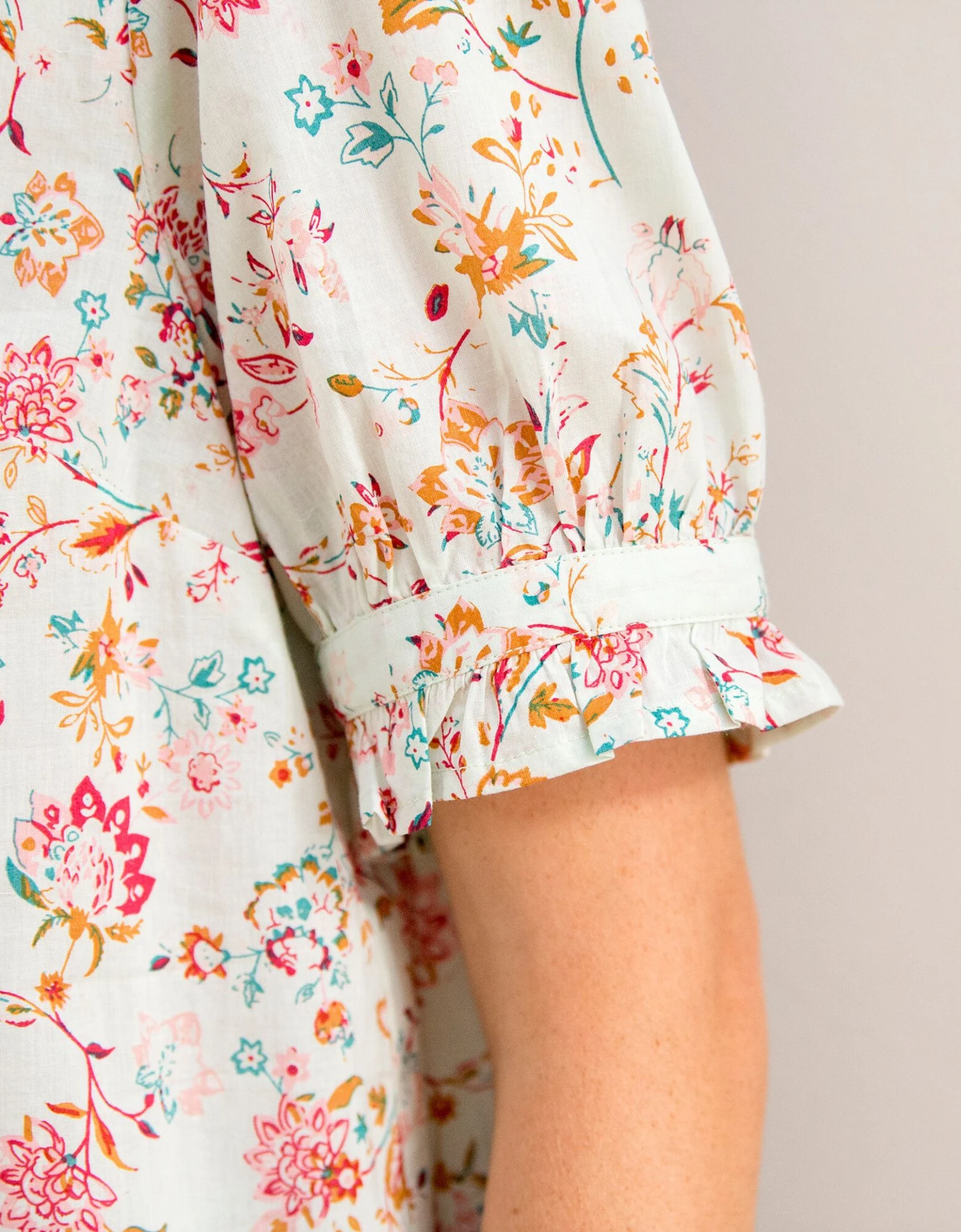 Blouse Volantée Imprimée Fleurs 7 Blouse Volantée Imprimée Fleurs – Image 5