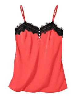 Caraco Dentelle Fines Bretelles, Crêpe -Femmes Vêtements Magasin 560739 C06 zoomx vue7