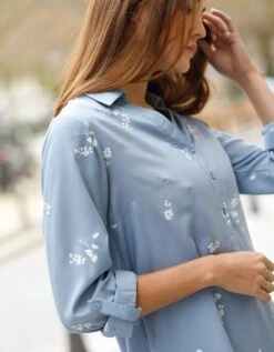 Tunique Vareuse Boutonnée Imprimée -Femmes Vêtements Magasin 560742 C01 zoomx vue3