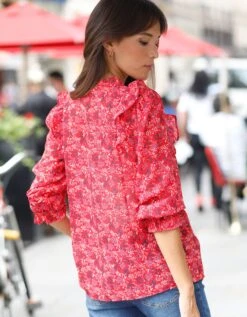 Blouse Boutonnée Imprimé Minimaliste -Femmes Vêtements Magasin 560749 C02 zoomx vue2