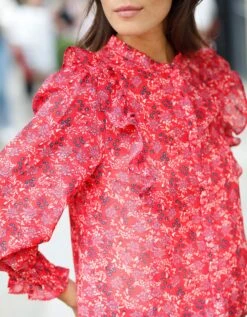 Blouse Boutonnée Imprimé Minimaliste -Femmes Vêtements Magasin 560749 C02 zoomx vue5