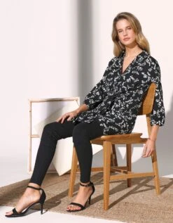 Tunique à Nouer Imprimée, Crêpe 13 Tunique à Nouer Imprimée, Crêpe -Femmes Vêtements Magasin 560775 C01 zoomx vue6