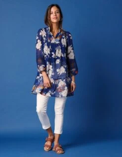 Tunique Imprimée Volantée Manches 3/4 13 Tunique Imprimée Volantée Manches 3/4 -Femmes Vêtements Magasin 560776 C01 zoomx vue5