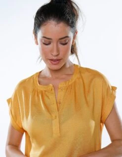 Blouse Boutonnée Unie -Femmes Vêtements Magasin 560778 C02 zoomx vue2