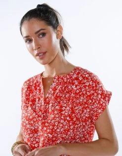 Blouse Boutonnée Imprimée -Femmes Vêtements Magasin 560779 C00 zoomx vue3