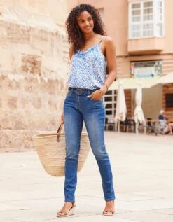 Caraco Brodé Bretelles Réglables, Imprimé -Femmes Vêtements Magasin 560780 C01 zoomx vue6