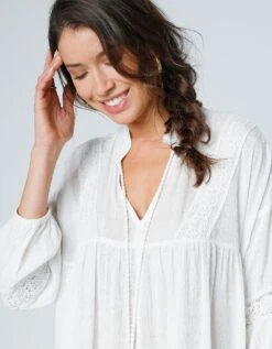 Blouse évasée Manches 3/4 Macramé 15 Blouse évasée Manches 3/4 Macramé -Femmes Vêtements Magasin 560788 C00 zoomx vue7