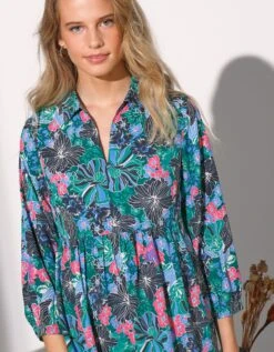 Tunique Forme Vareuse Imprimé Floral, Crêpe 10 Tunique Forme Vareuse Imprimé Floral, Crêpe -Femmes Vêtements Magasin 560795 C02 zoomx vue3