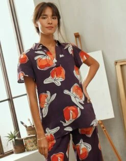 Chemisier Fluide Imprimé, Collection "Odette Lepeltier"