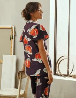 Chemisier Fluide Imprimé, Collection "Odette Lepeltier" -Femmes Vêtements Magasin 560856 C01 zoomx vue5