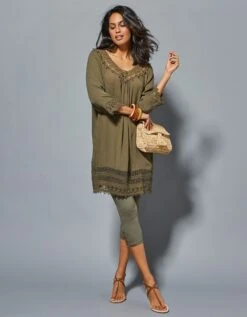 Tunique Macramé Manches 3/4 9 Tunique Macramé Manches 3/4 -Femmes Vêtements Magasin 560889 C02 zoomx vue2