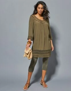 Tunique Macramé Manches 3/4 11 Tunique Macramé Manches 3/4 -Femmes Vêtements Magasin 560889 C02 zoomx vue4