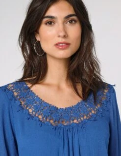 Tunique Macramé Manches 3/4 -Femmes Vêtements Magasin 560889 C03 zoomx vue5