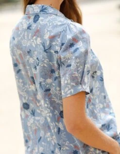 Chemisier Imprimé Manches Courtes 12 Chemisier Imprimé Manches Courtes -Femmes Vêtements Magasin 560896 C00 zoomx vue5
