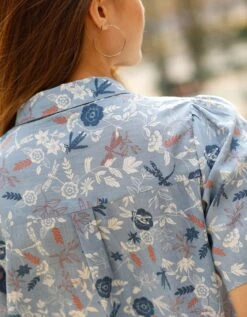 Chemisier Imprimé Manches Courtes 13 Chemisier Imprimé Manches Courtes -Femmes Vêtements Magasin 560896 C00 zoomx vue6