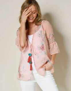 Chemisier Voile Plumetis Imprimé -Femmes Vêtements Magasin 560902 C02 zoomx vue4