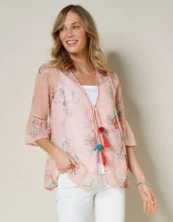 Chemisier Voile Plumetis Imprimé -Femmes Vêtements Magasin 560902 C02 zoomx vue6