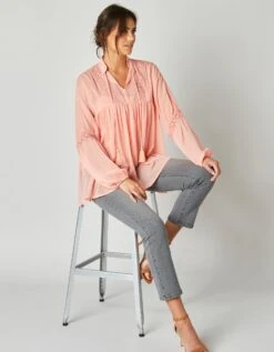 Blouse Macramé Manches Longues -Femmes Vêtements Magasin 560914 C00 zoomx vue6