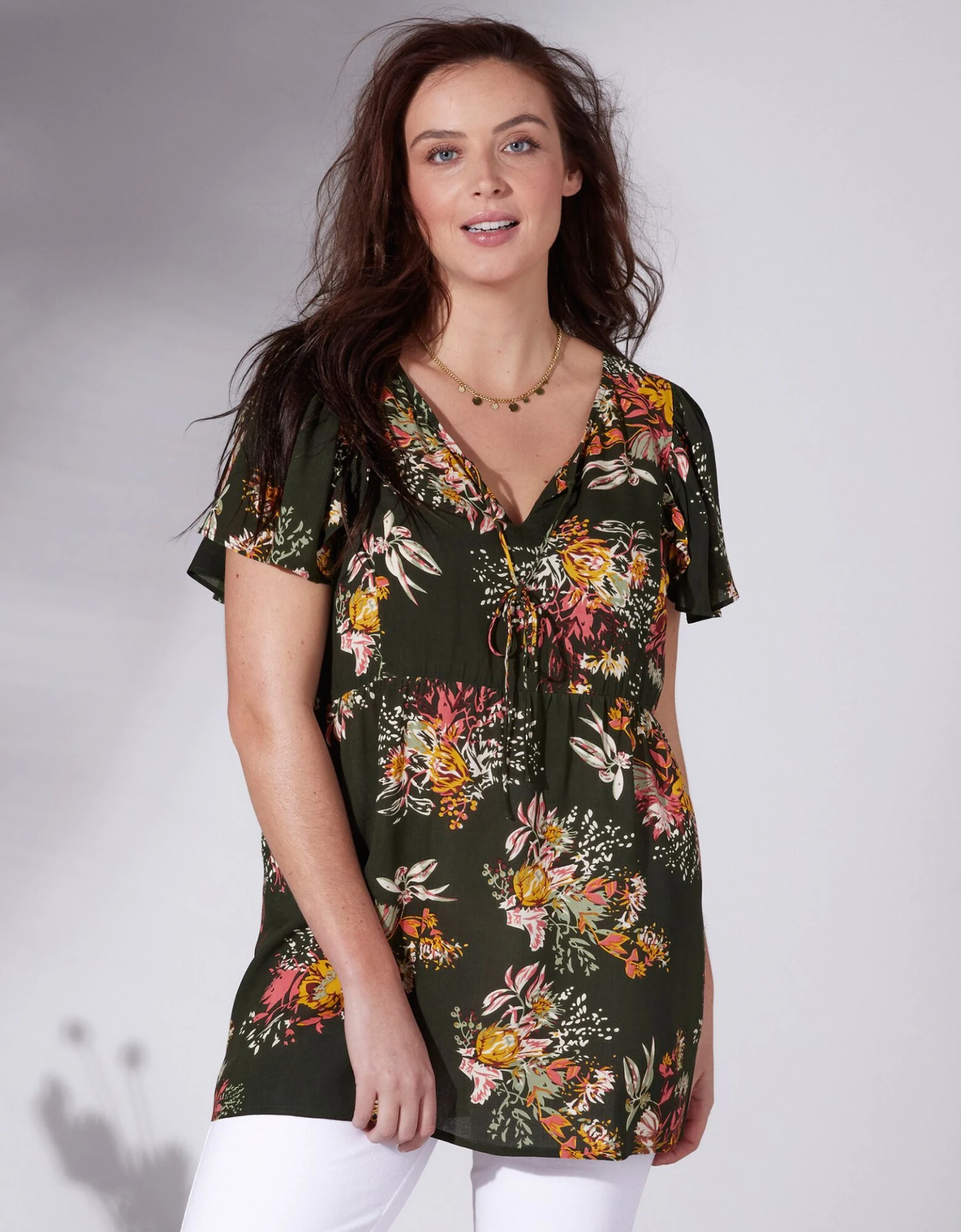 Blouse Manches Papillon Imprimée 3 Blouse Manches Papillon Imprimée