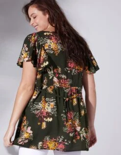 Blouse Manches Papillon Imprimée 9 Blouse Manches Papillon Imprimée -Femmes Vêtements Magasin 560940 C00 zoomx vue2