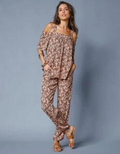 Top Brodé épaules Dénudées Imprimé -Femmes Vêtements Magasin 560989 C00 zoomx vue6