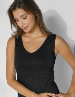 Robe Longue Unie Sans Manches 8 Robe Longue Unie Sans Manches -Femmes Vêtements Magasin 562142 C02 zoomx vue3