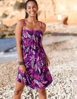 Robe Bustier Imprimée Bretelles Amovibles