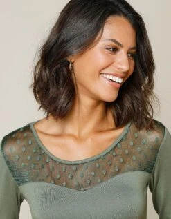 Robe Danseuse Décolleté Plumetis - Unie -Femmes Vêtements Magasin 562199 C02 zoomx vue4