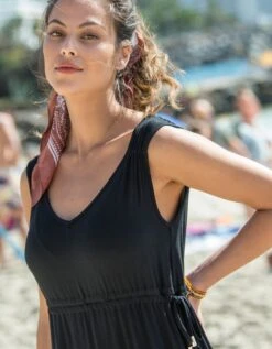 Robe Longue Sans Manches Taille Ajustable 9 Robe Longue Sans Manches Taille Ajustable -Femmes Vêtements Magasin 562247 C00 zoomx vue3