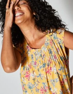 Blouse Fleurie Col Rond 11 Blouse Fleurie Col Rond -Femmes Vêtements Magasin 610120 C01 zoomx vue3