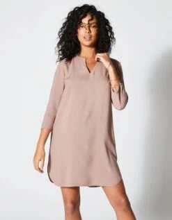 Tunique De Plage Manches 3/4 Unie