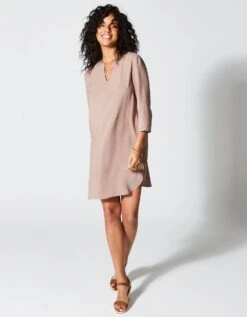 Tunique De Plage Manches 3/4 Unie -Femmes Vêtements Magasin 610123 C00 zoomx vue5