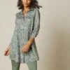 Tunique Imprimée Cachemire Col Chemise -Femmes Vêtements Magasin 610521 C07 zoomx