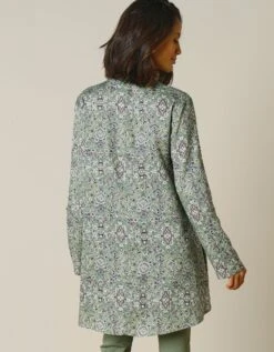 Tunique Imprimée Cachemire Col Chemise -Femmes Vêtements Magasin 610521 C07 zoomx vue4