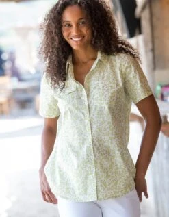 Chemisier Imprimé Manches Courtes