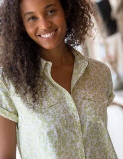 Chemisier Imprimé Manches Courtes -Femmes Vêtements Magasin 610534 C06 zoomx vue3