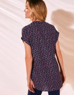 Tunique Imprimé Minimaliste Manches à Revers 9 Tunique Imprimé Minimaliste Manches à Revers -Femmes Vêtements Magasin 610565 C02 zoomx vue2