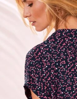 Tunique Imprimé Minimaliste Manches à Revers 12 Tunique Imprimé Minimaliste Manches à Revers -Femmes Vêtements Magasin 610565 C02 zoomx vue5