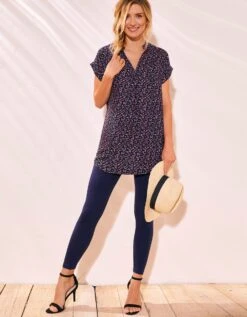 Tunique Imprimé Minimaliste Manches à Revers 13 Tunique Imprimé Minimaliste Manches à Revers -Femmes Vêtements Magasin 610565 C02 zoomx vue6