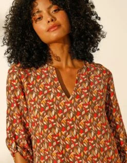 Tunique De Plage Imprimée -Femmes Vêtements Magasin 610657 C00 zoomx vue3