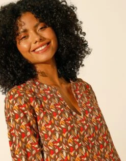 Tunique De Plage Imprimée -Femmes Vêtements Magasin 610657 C00 zoomx vue5